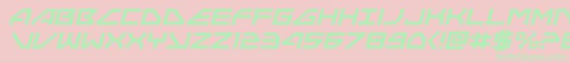 Neonavyital Font – Green Fonts on Pink Background