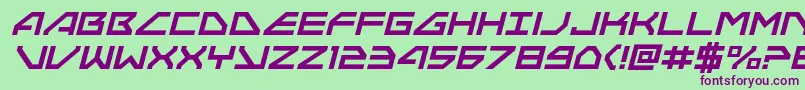 Neonavyital Font – Purple Fonts on Green Background