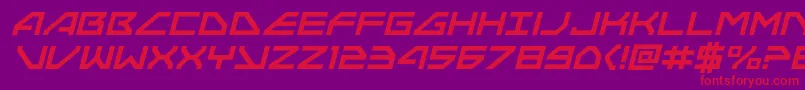 Neonavyital Font – Red Fonts on Purple Background
