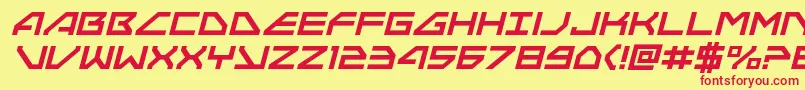 Neonavyital Font – Red Fonts on Yellow Background