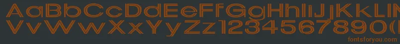 UptightEx Font – Brown Fonts on Black Background