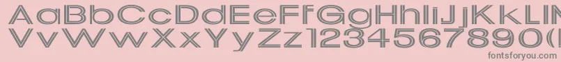 UptightEx-Schriftart – Graue Schriften auf rosa Hintergrund