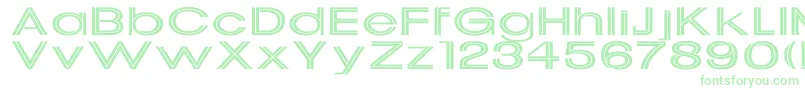 UptightEx-Schriftart – Grüne Schriften