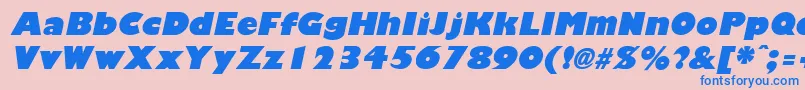 fuente GiliganblackItalic – Fuentes Azules Sobre Fondo Rosa