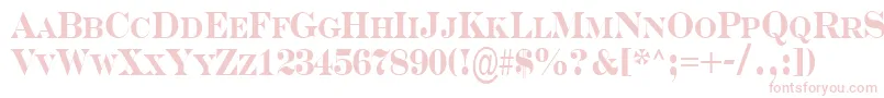 Serifncb Font – Pink Fonts on White Background