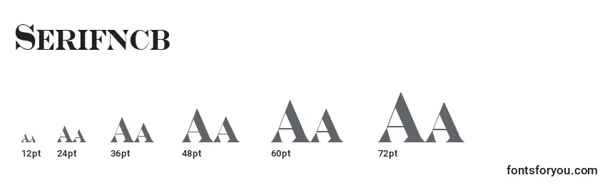 Размеры шрифта Serifncb