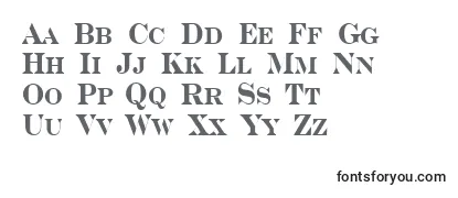 Überblick über die Schriftart Serifncb