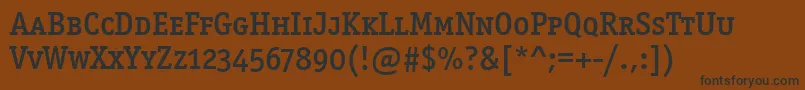 Officinasermdscitctt Font – Black Fonts on Brown Background