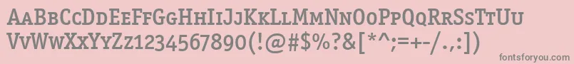 Officinasermdscitctt Font – Gray Fonts on Pink Background