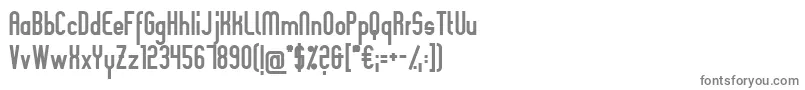 SlimaniaBold-fontti – harmaat kirjasimet valkoisella taustalla