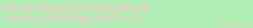 SlimaniaBold Font – Pink Fonts on Green Background