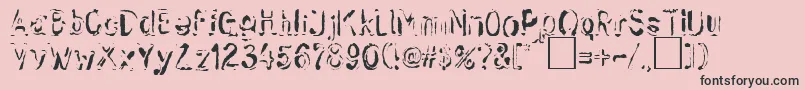 Sk ffy Font – Black Fonts on Pink Background