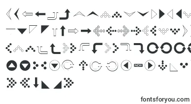  Simpledirectionarrows font