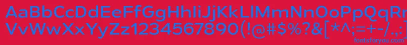 GymkhanaBk Font – Blue Fonts on Red Background