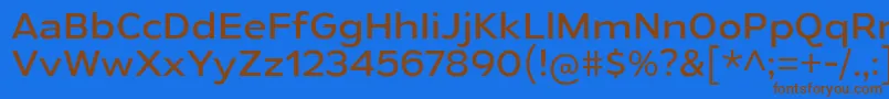 GymkhanaBk Font – Brown Fonts on Blue Background