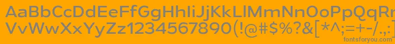 More about GymkhanaBk Font GymkhanaBk Font – Gray Fonts on Orange Background