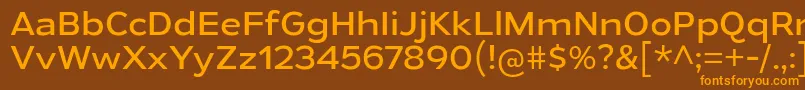 GymkhanaBk Font – Orange Fonts on Brown Background