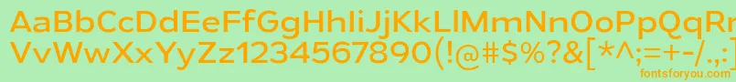 GymkhanaBk Font – Orange Fonts on Green Background