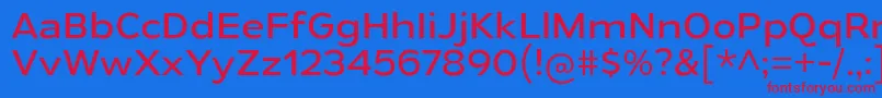 GymkhanaBk Font – Red Fonts on Blue Background