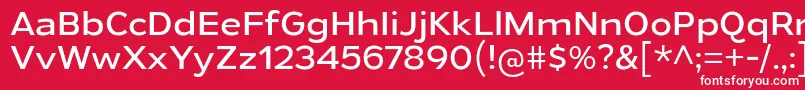 GymkhanaBk Font – White Fonts on Red Background