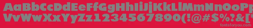 AFuturicanord Font – Gray Fonts on Red Background