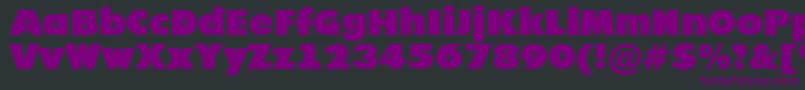 フォントAFuturicanord – 黒い背景に紫のフォント