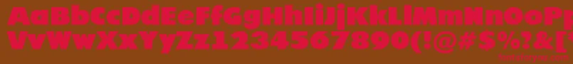 AFuturicanord Font – Red Fonts on Brown Background