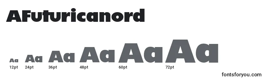 Размеры шрифта AFuturicanord