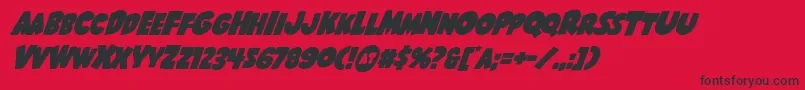 Shablagoosuperital Font – Black Fonts on Red Background