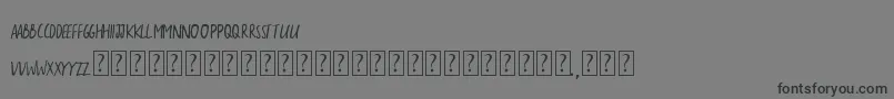 TheSarcasticGiraffe Font – Black Fonts on Gray Background