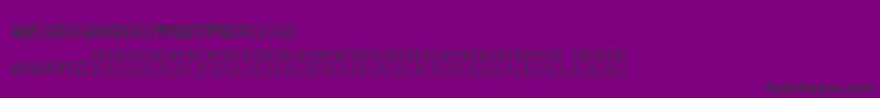 フォントTheSarcasticGiraffe – 紫の背景に黒い文字