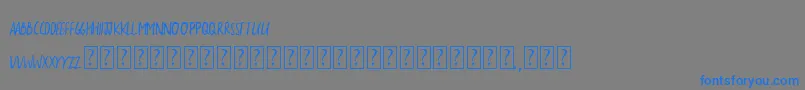 TheSarcasticGiraffe Font – Blue Fonts on Gray Background