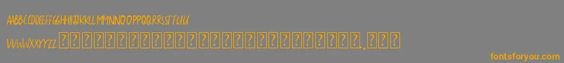 TheSarcasticGiraffe Font – Orange Fonts on Gray Background