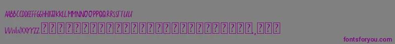 TheSarcasticGiraffe Font – Purple Fonts on Gray Background