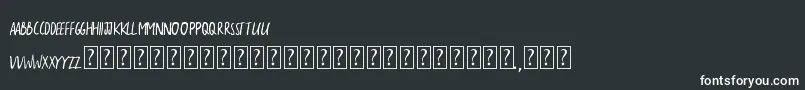TheSarcasticGiraffe Font – White Fonts on Black Background