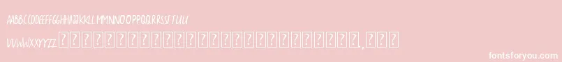 TheSarcasticGiraffe Font – White Fonts on Pink Background