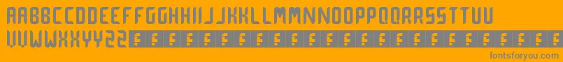 Więcej informacji o czcionce DotCurve Czcionka DotCurve – szare czcionki na pomarańczowym tle
