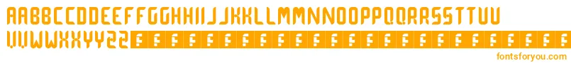 Więcej informacji o czcionce DotCurve Czcionka DotCurve – pomarańczowe czcionki na białym tle