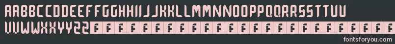 DotCurve Font – Pink Fonts on Black Background