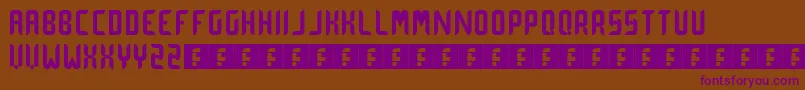 DotCurve Font – Purple Fonts on Brown Background
