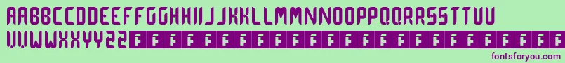 DotCurve Font – Purple Fonts on Green Background