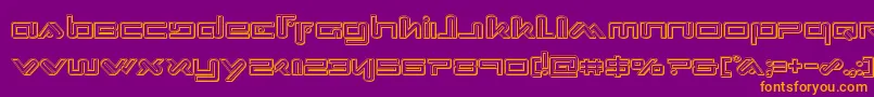 Xephyrengrave Font – Orange Fonts on Purple Background