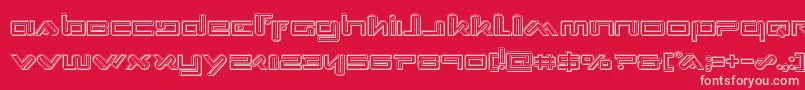 Xephyrengrave Font – Pink Fonts on Red Background