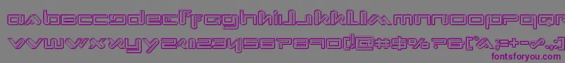 Шрифт Xephyrengrave – фиолетовые шрифты на сером фоне