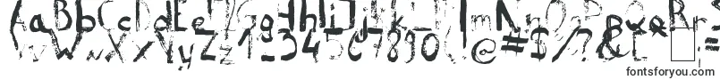 Шрифт ReeldTypeface – разрушенные шрифты