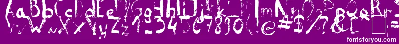 More about ReeldTypeface Font ReeldTypeface Font – White Fonts on Purple Background