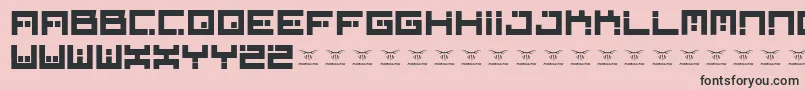 Digitalfirebomb Font – Black Fonts on Pink Background