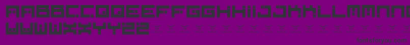 Digitalfirebomb Font – Black Fonts on Purple Background