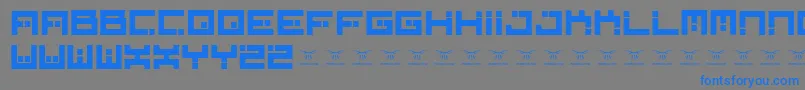 Шрифт Digitalfirebomb – синие шрифты на сером фоне