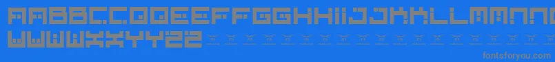 Шрифт Digitalfirebomb – серые шрифты на синем фоне